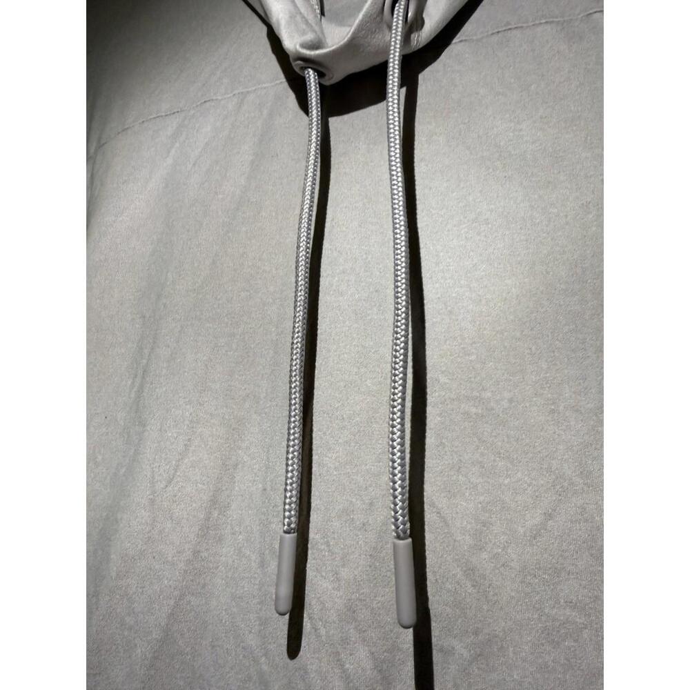 Apana Beige Pullover Hoodie Cowl Neck Drawstring Long Sleeve Size M